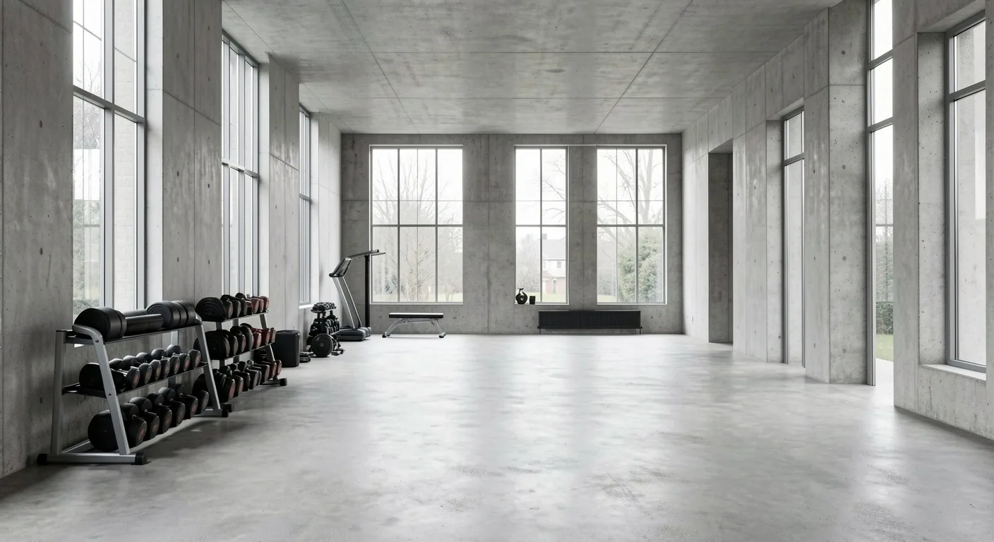 Minimalist Glasgow fitness studio interior